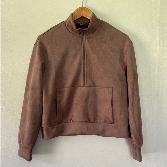 Tahari Tops - Tahari Taupe Half-Zip Jacket Small